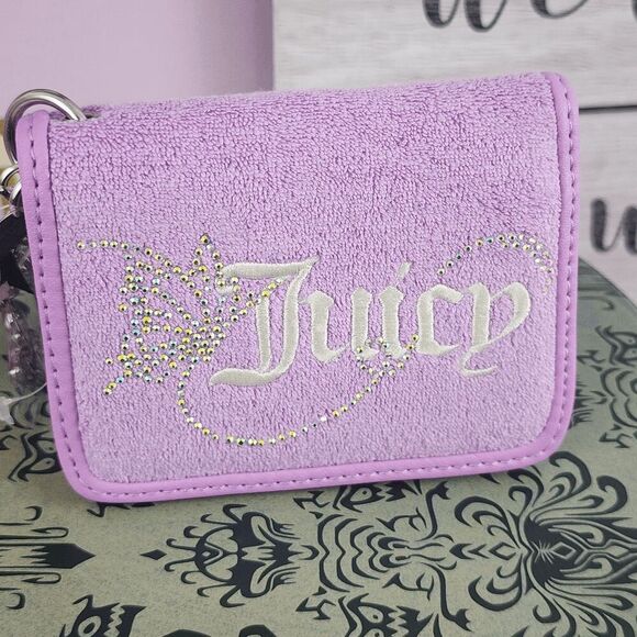 ๐โNWT Juicy Couture Violet Card Case Key Fob #7248 ๐ - Picture 1 of 6